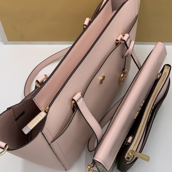 Michael Kors Maisie Large 3 in 1 Tote Powder Blush Multi - Picture 16 of 16